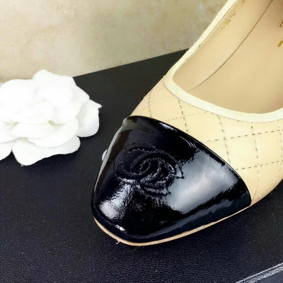 CHANEL Shallow mouth flat shoes Women--012